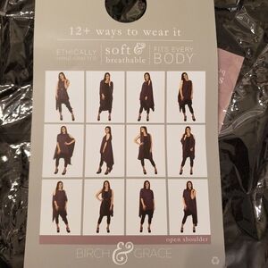 NWT BIRCH & GRACE convertible tunic top